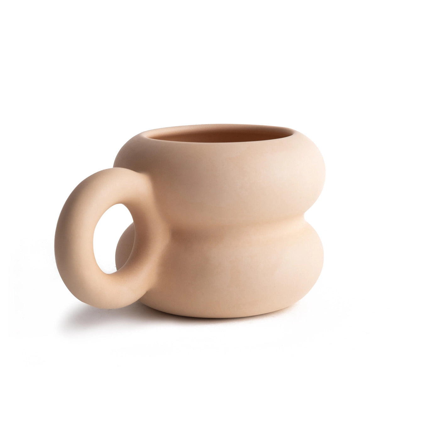 Mega Mug beige mate desde otra perspectiva.